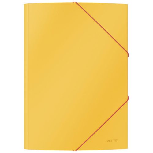 Leitz COSY Soft touch karton gumis mappa, A4, meleg sárga