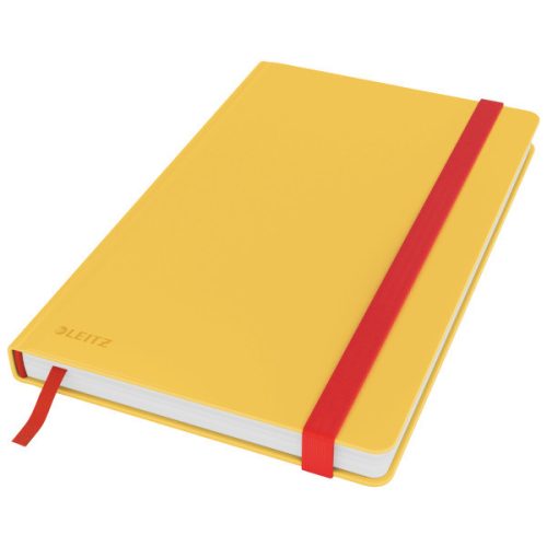 Leitz COSY Soft touch jegyzetfüzet (A5), meleg sárga, vonalas