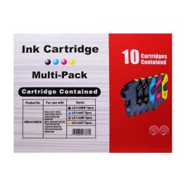   HQ Premium Brother LC1100 LC-1100 LC985 LC-985 LC980 LC-980 (4*BK,2*C,2*M,2*Y) Utángyártott Tintapatron Multipack