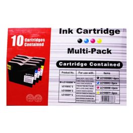   HQ Premium Brother LC1000 LC-1000 LC970 LC-970 (4*BK,2*C,2*M,2*Y) Utángyártott Tintapatron Multipack