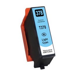   HQ Premium Epson T3785 T3795 378XL Light Cyan Utángyártott Tintapatron