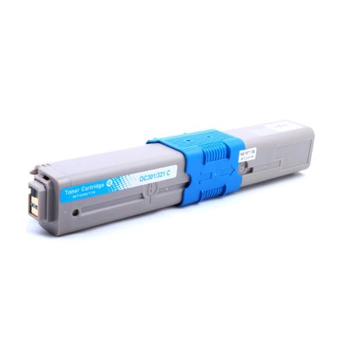 HQ Premium Oki C301 C321 Cyan Utángyártott Toner 1.500 oldal kapacitás