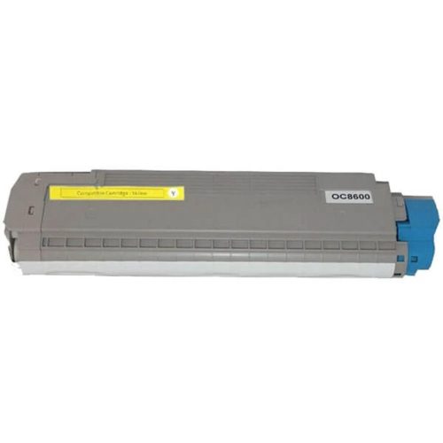HQ Premium Oki C8600 C8800 Yellow Utángyártott Toner 6.000 oldal kapacitás