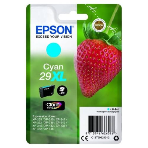 Epson T2992 Tintapatron Cyan 6,4ml No.29XL