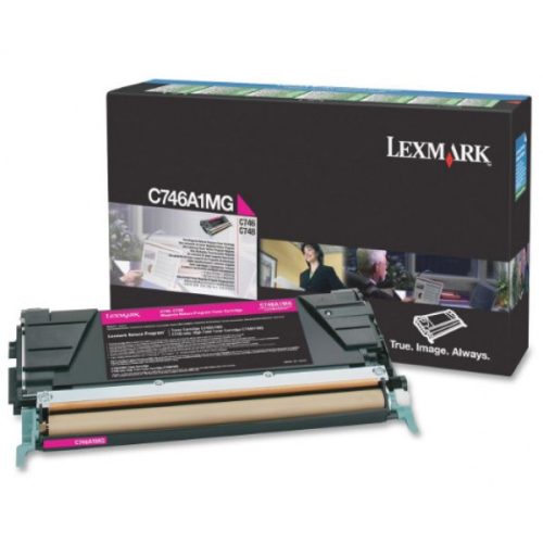 Lexmark C746/C748 Return Toner Magenta 7K (Eredeti) C746A1MG