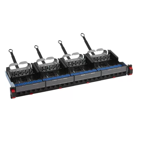Legrand 033760 19" 1U 24port Cat.6 UTP árnyékolatlan patch panel