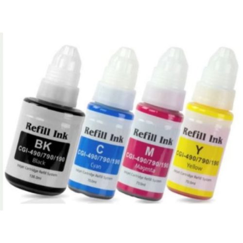 Utángyártott CANON GI490 Tinta Dye Black 135ml