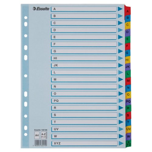 Esselte MYLAR regiszter A-Z, A4