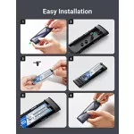 UGREEN USB-C anya - M.2 M-Key 10G külső ház C - C kábel 50 cm CM400