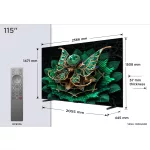 TCL 115" 115C7K QD-MiniLED 291cm 4K Google TV