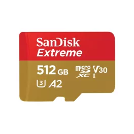   SanDisk microSD Extreme 512GB memóriakártya, 190 MB/s (SDSQXAV-512G-GN6MA)