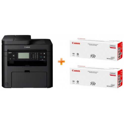 Canon i-SENSYS MF237w mono lézer multifunkciós nyomtató fekete, Bundle modell (+2db Canon CRG737 toner)