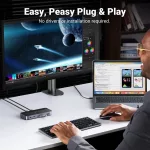 UGREEN USB 3.0 megosztó kapcsoló 2 bemenet / 4 kimenet CM662