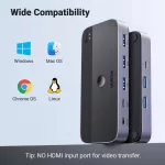 UGREEN USB 3.0 megosztó kapcsoló 2 bemenet / 4 kimenet CM662