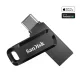 SanDisk Dual Drive pendrive, 128GB, fekete (SDDDC3-128G-G46)