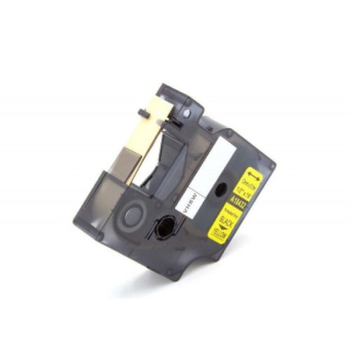 Utángyártott DYMO 18433 f.szalag 19mm x 5,5m sárga-fekete #S0718470