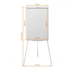 Nobo Impression Pro acél fehértábla és flipchart állvány, fehér