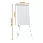 Nobo Essential fehértábla és flipchart állvány, fehér
