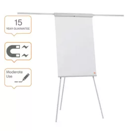   Nobo Essential fehértábla és flipchart állvány kihajtható karokkal, fehér