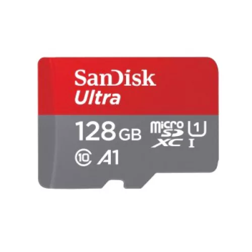 SanDisk Ultra microSD memóriakártya, 128GB, 140 MB/s (SDSQUAB-128G-GN6MA)