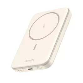   UGREEN 5000mAh mágneses vezeték nélküli powerbank bézs PB560