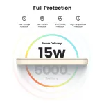 UGREEN 5000mAh mágneses vezeték nélküli powerbank bézs PB560