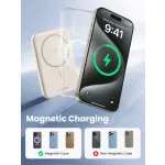 UGREEN 5000mAh mágneses vezeték nélküli powerbank bézs PB560