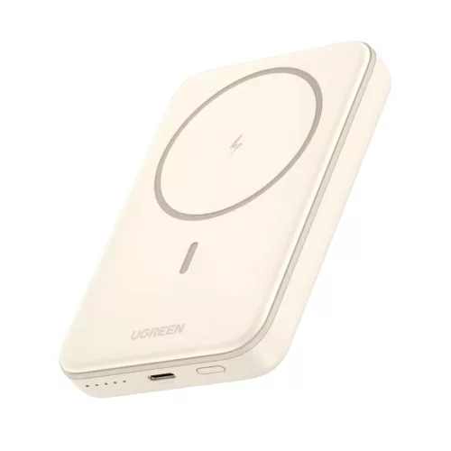 UGREEN 10000mAh mágneses vezeték nélküli powerbank bézs PB561