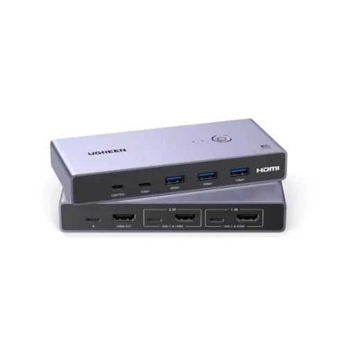UGREEN HDMI KVM kapcsoló 2 bemenet / 1 kimenet CM692