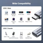 UGREEN USB-C apa - USB-C anya Gen 2 hosszabbító kábel 1 m Space szürke US372