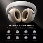 UGREEN HiTune Max5c hibrid aktív zajszűréssel fejhallgató fehér HP203