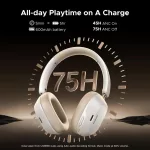 UGREEN HiTune Max5c hibrid aktív zajszűréssel fejhallgató fehér HP203