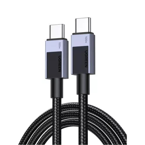 UGREEN USB-C - USB-C PD gyorstöltés kábel Space szürke 0.5 m L512