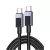 UGREEN USB-C - USB-C PD gyorstöltés kábel Space szürke 0.5 m L512