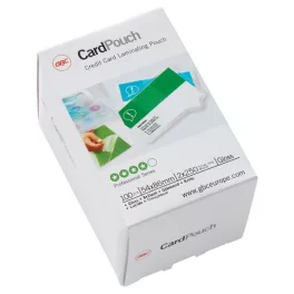   GBC Meleglamináló fólia, 250 mikron, 54x86mm,  fényes, 100db