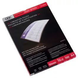   GBC Meleglamináló fólia, 75 mikron, A4, fényes, GBC High Speed (100db)