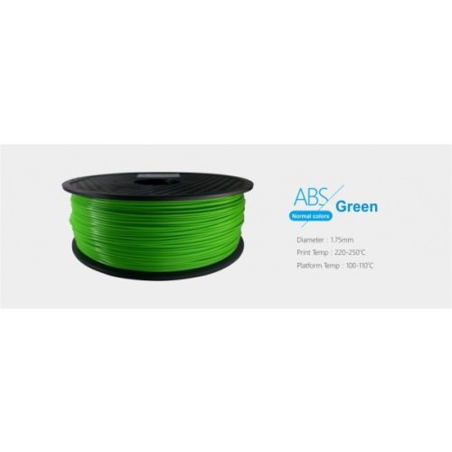 3D FILAMENT 1,75mm ABS Zöld (1kg-os tekercs)