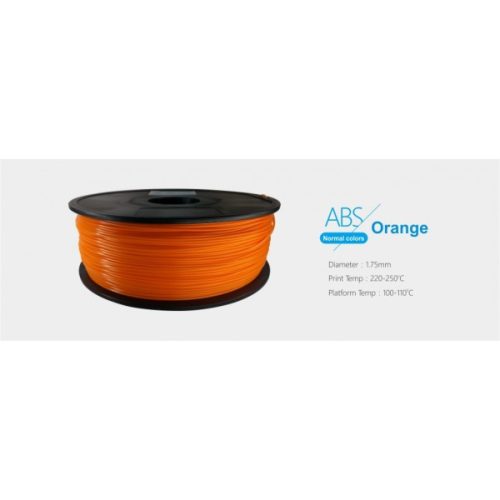 3D FILAMENT 1,75mm ABS Narancssárga (1kg-os tekercs)