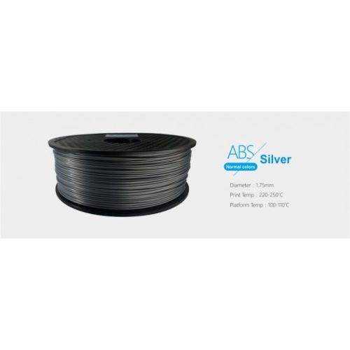 3D FILAMENT 1,75mm ABS Ezüst (1kg-os tekercs)