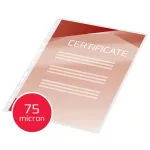GBC Meleglamináló fólia, 75 mikron, A4+, fényes, lefűzhető, 100db