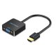 Vention HDMI -> VGA, 0,15m, (+ Micro USB/F & Audio Port, fekete), konverter