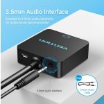 Vention HDMI -> VGA, 0,15m, (+ Micro USB/F & Audio Port, fekete), konverter