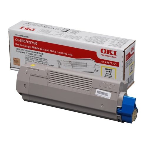 Oki C5650,5750 Toner Sárga 2000 oldalra