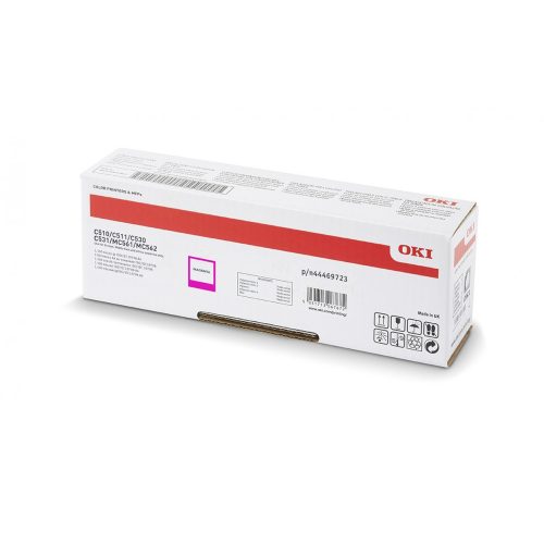 Oki C510/530/MC562 Toner Magenta 5000 oldalra