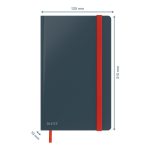 Leitz COSY Soft touch jegyzetfüzet (A5), bársony szürke, kockás