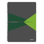 Leitz Office spirálfüzet PP borítóval, A4, vonalas, zöld