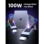 UGREEN USB-C - USB-C PD gyorstöltés kábel Space szürke 3 m L512