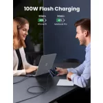 UGREEN USB-C - USB-C PD gyorstöltés kábel Space szürke 3 m L512
