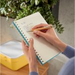 Leitz COSY Soft touch spirálfüzet (B5), nyugodt kék, vonalas