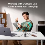 UGREEN Uno 100W 4 portos GaN gyorstöltő EU X688
